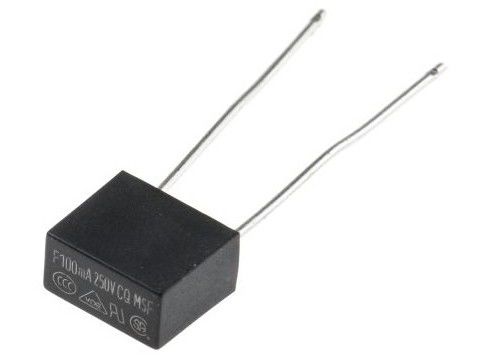 Negro perfil bajo Mini Fuse, fusible plomado radial termoplástico de 5 amperios
